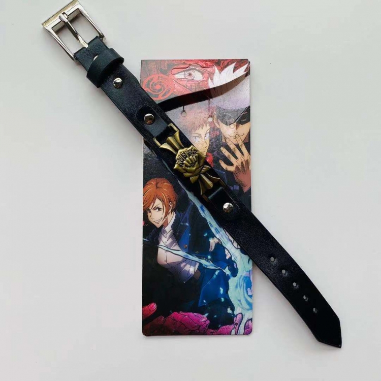 Jujutsu Kaisen Anime peripheral Bracelet Leather Bracele  style C price for 5 pcs
