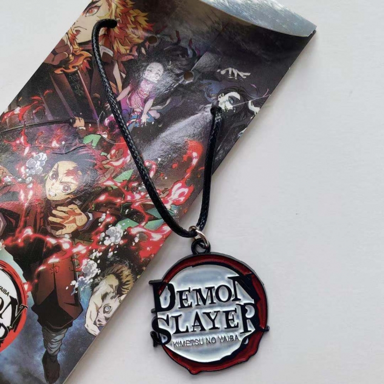   Demon Slayer Kimets Animation surrounding metal double pendant necklace