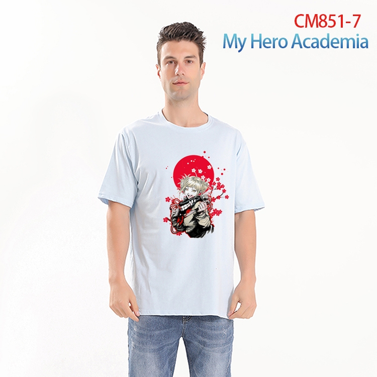 My Hero Academia Printed short-sleeved cotton T-shirt from S to 4XL CM-851-7