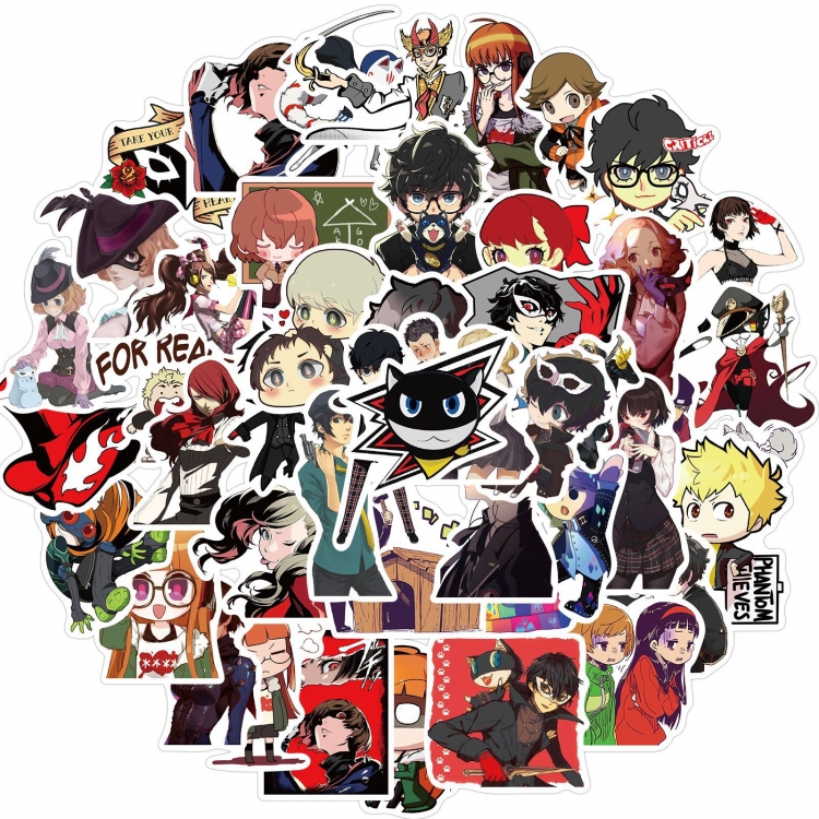 Megami Ibunroku Persona stickers Waterproof stickers a set of 50 price for 5