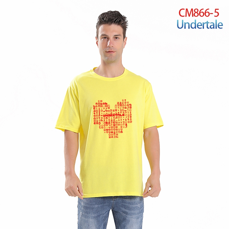 Undertale  Printed short-sleeved cotton T-shirt from S to 4XL CM-866-5