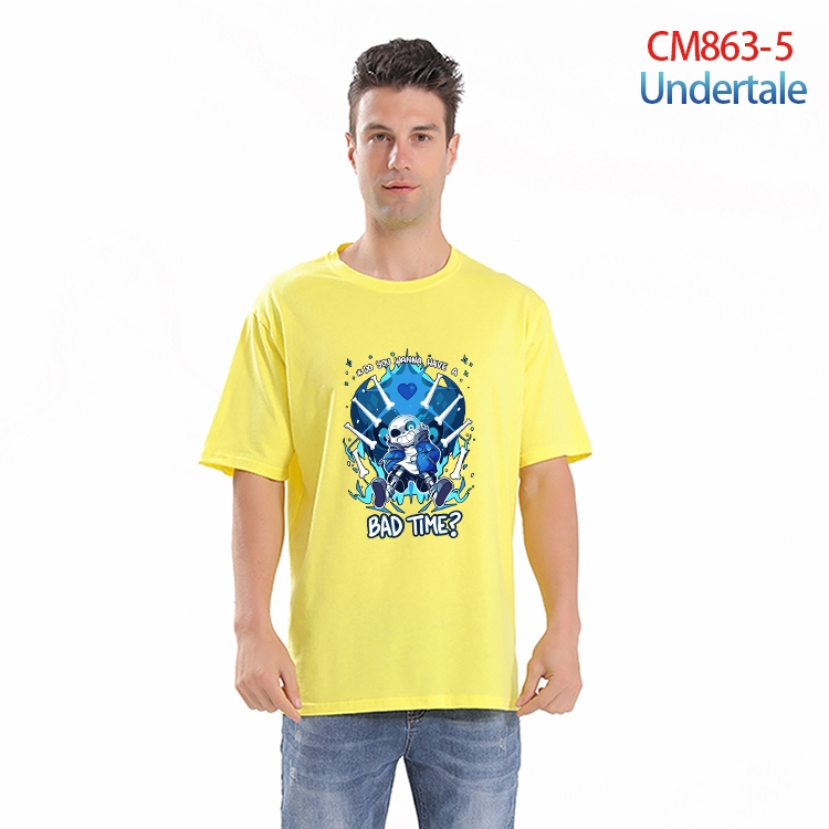 Undertale  Printed short-sleeved cotton T-shirt from S to 4XL CM-863-5