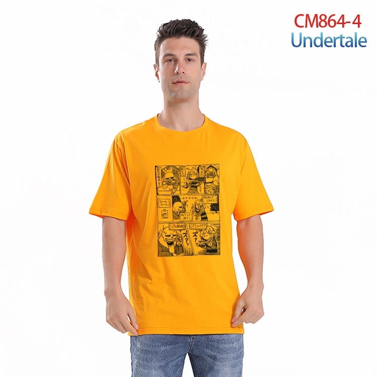 Undertale  Printed short-sleeved cotton T-shirt from S to 4XL CM-864-4