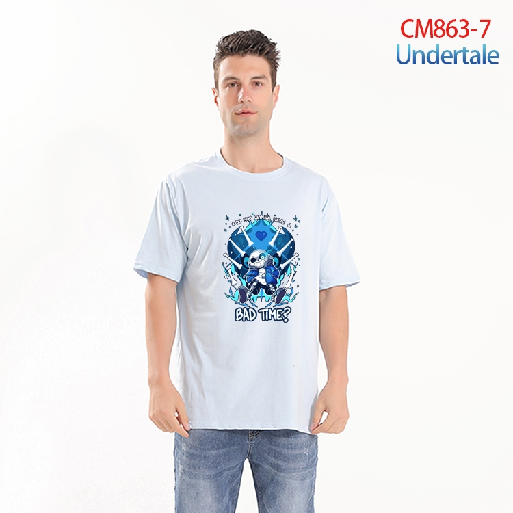 Undertale  Printed short-sleeved cotton T-shirt from S to 4XL CM-863-7