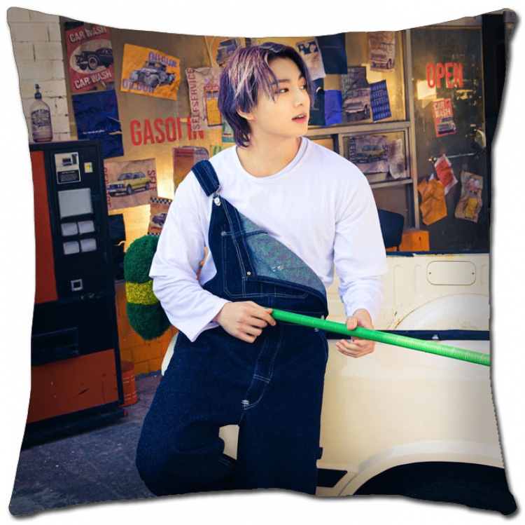 BTS Star movie square full-color pillow cushion 45X45CM NO FILLING  BS-1257