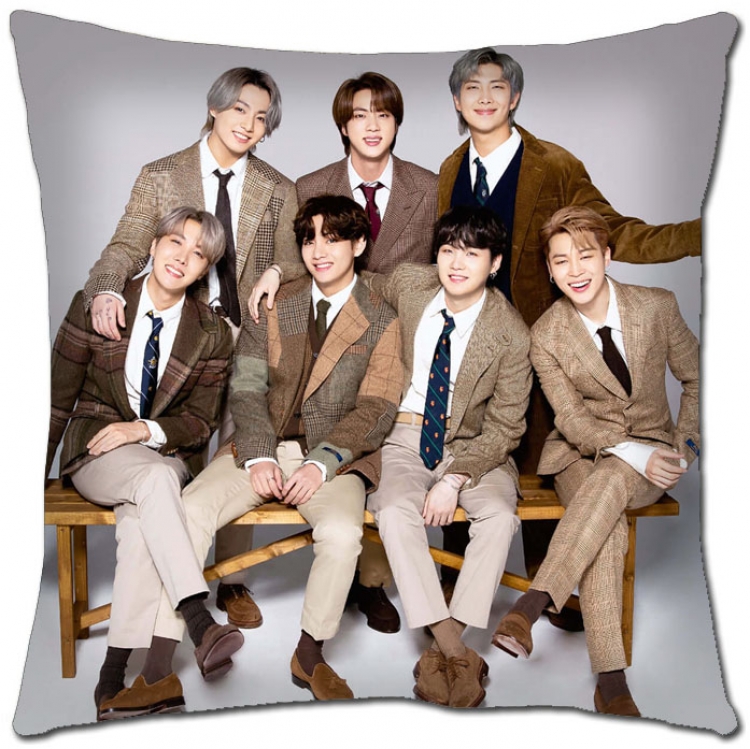 BTS Star movie square full-color pillow cushion 45X45CM NO FILLING  BS-1334
