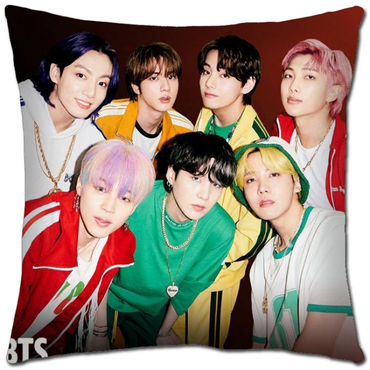 BTS Star movie square full-color pillow cushion 45X45CM NO FILLING BS-1405