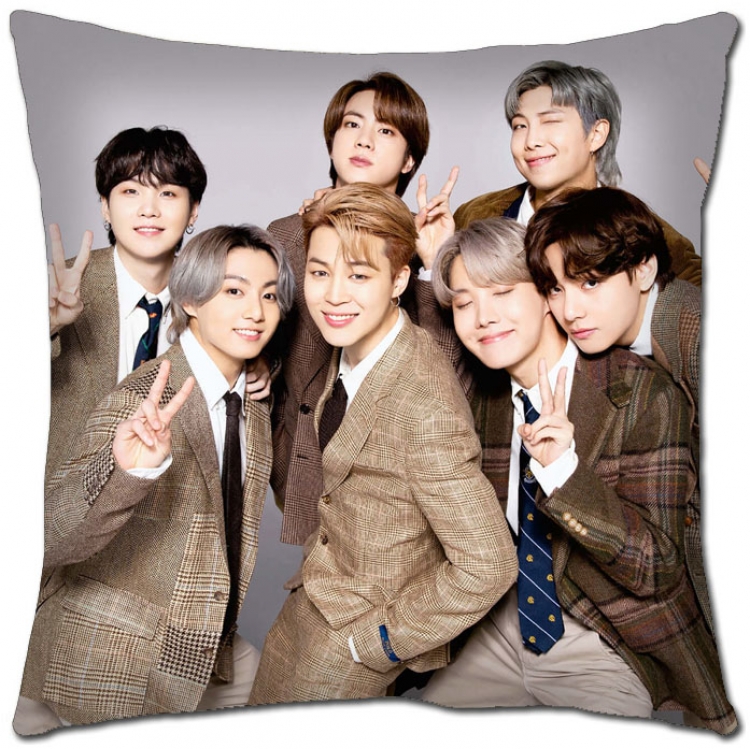 BTS Star movie square full-color pillow cushion 45X45CM NO FILLING   BS-1336