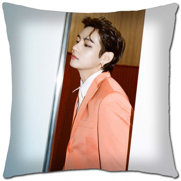 BTS Star movie square full-color pillow cushion 45X45CM NO FILLING  BS-1392