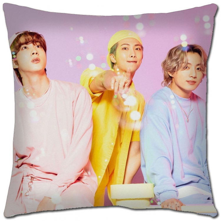 BTS Star movie square full-color pillow cushion 45X45CM NO FILLING  BS-1305