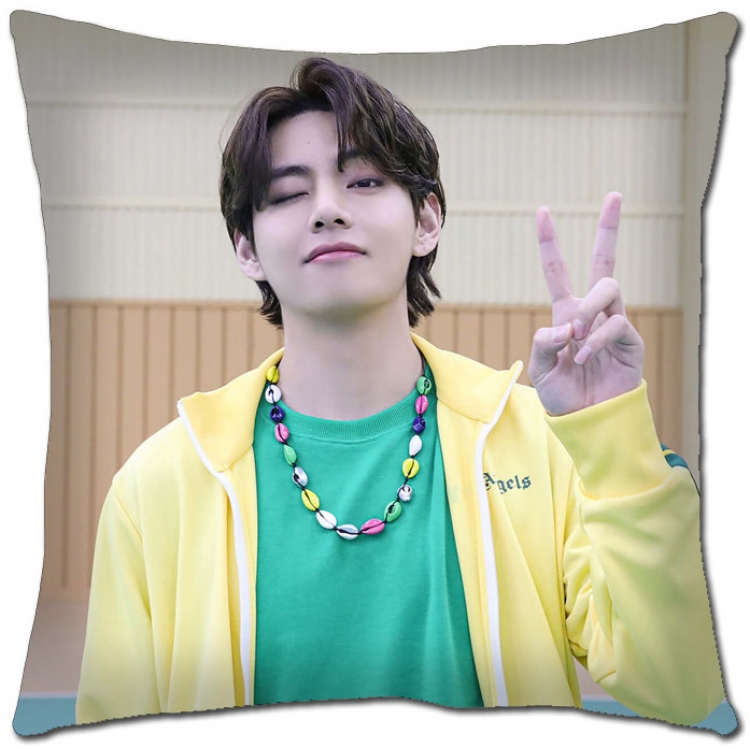 BTS Star movie square full-color pillow cushion 45X45CM NO FILLING  BS-136