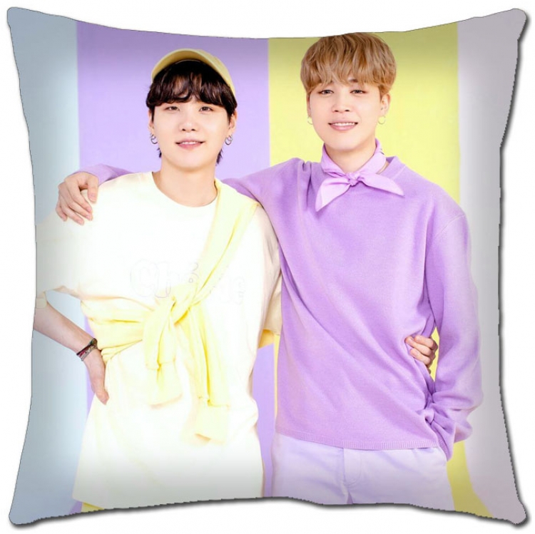 BTS Star movie square full-color pillow cushion 45X45CM NO FILLING  BS-1319