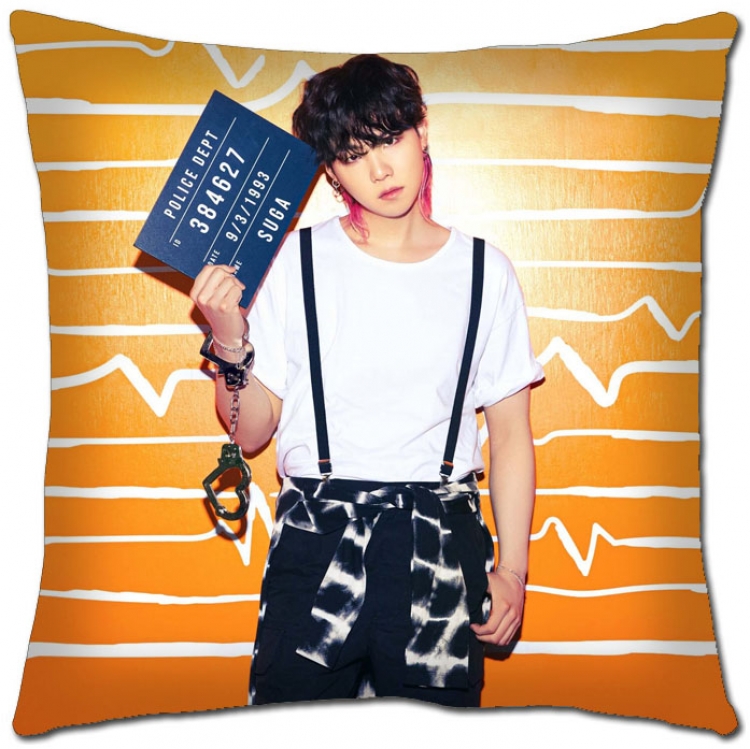 BTS Star movie square full-color pillow cushion 45X45CM NO FILLING  BS-1288