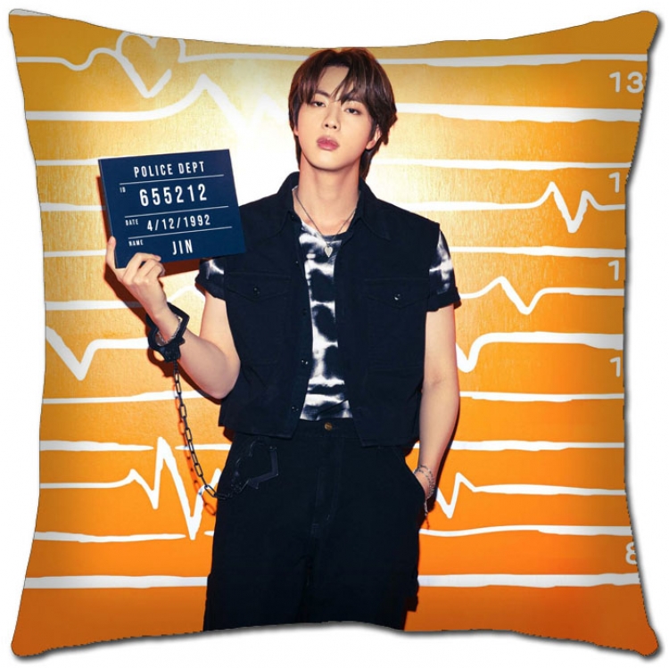 BTS Star movie square full-color pillow cushion 45X45CM NO FILLING  BS-1285