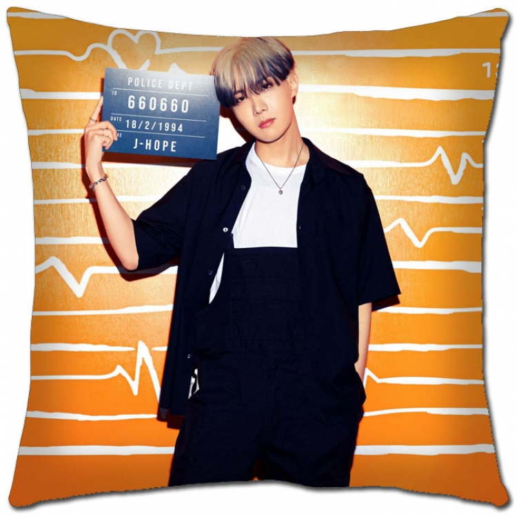 BTS Star movie square full-color pillow cushion 45X45CM NO FILLING  BS-1284