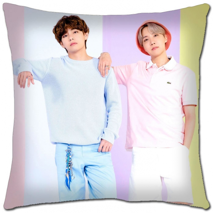 BTS Star movie square full-color pillow cushion 45X45CM NO FILLING  BS-1321