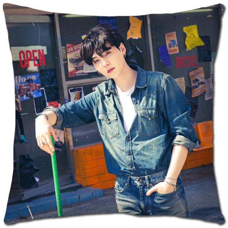 BTS Star movie square full-color pillow cushion 45X45CM NO FILLING  BS-1253