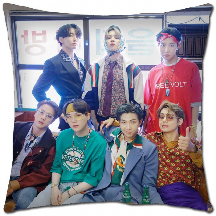 BTS Star movie square full-color pillow cushion 45X45CM NO FILLING BS-1402