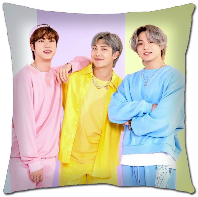 BTS Star movie square full-color pillow cushion 45X45CM NO FILLING  BS-1314