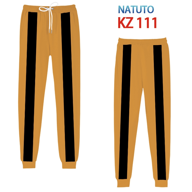 Naruto Anime digital 3D trousers full color trousers from XS to 4XL KZ-111