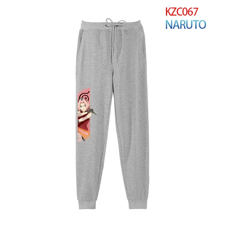 Naruto Anime tie-foot leisure sports cotton trousers from S to 4XL KZC067