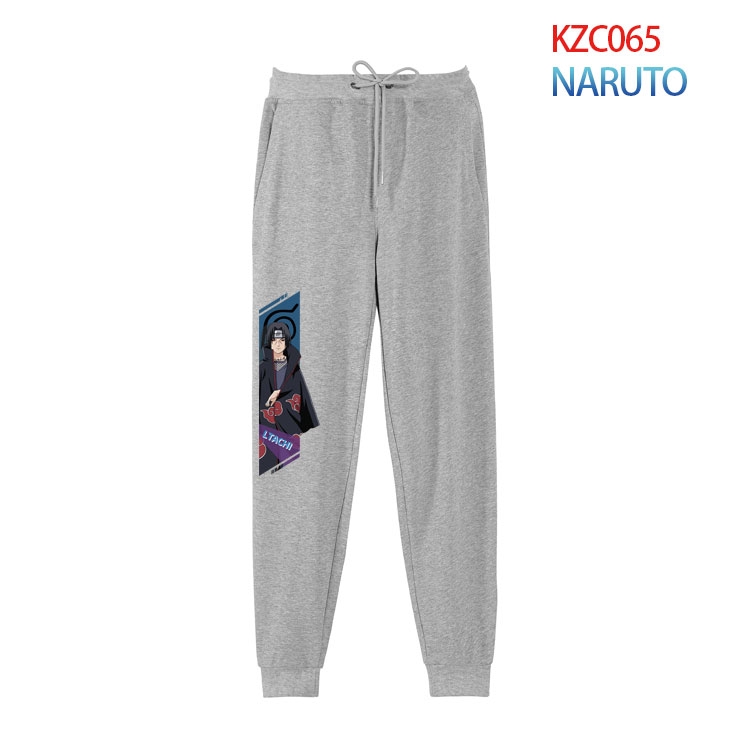 Naruto Anime tie-foot leisure sports cotton trousers from S to 4XL KZC065