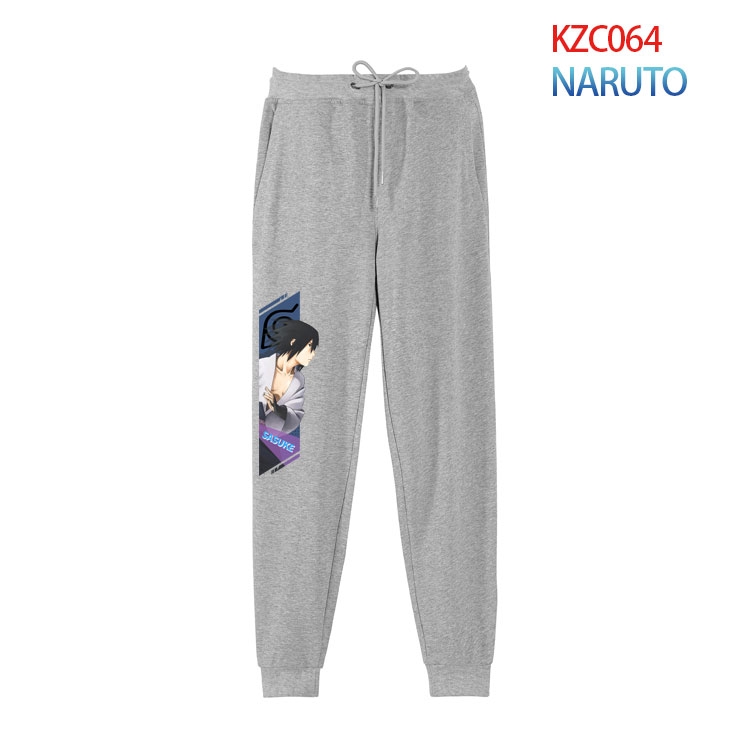 Naruto Anime tie-foot leisure sports cotton trousers from S to 4XL KZC064