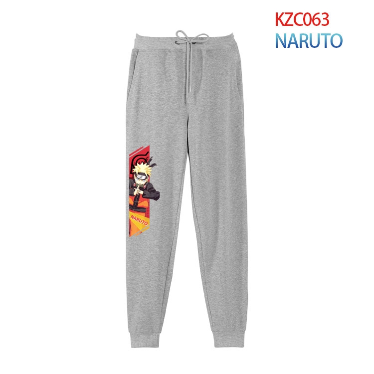 Naruto Anime tie-foot leisure sports cotton trousers from S to 4XL KZC063