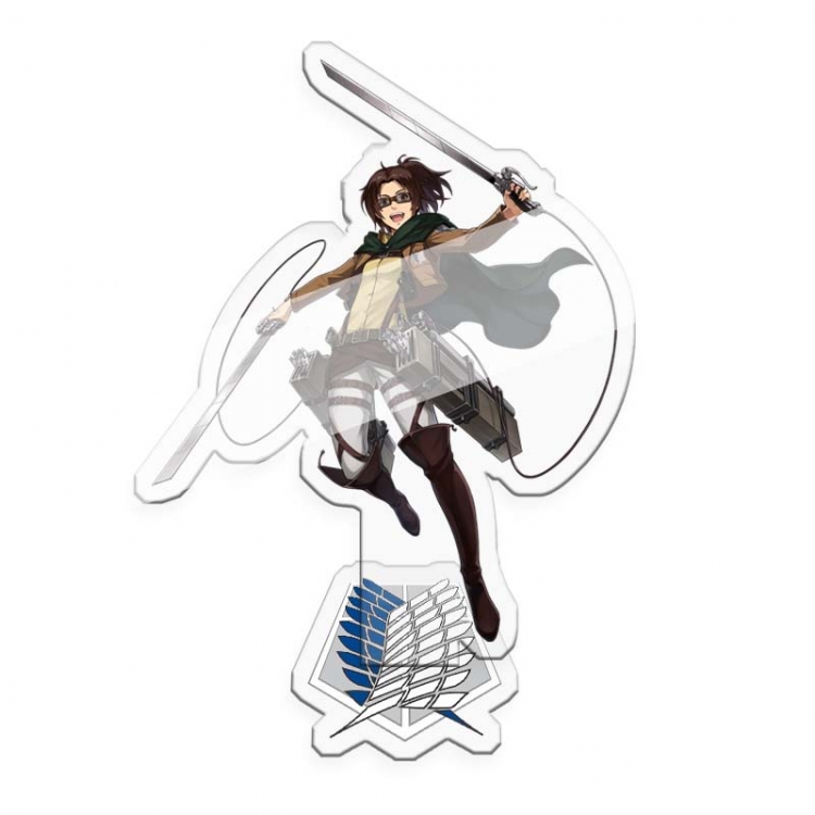 Shingeki no Kyojin Anime character acrylic Standing Plates Key Chain 