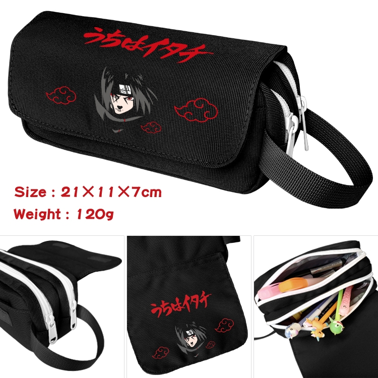 Naruto Portable waterproof double-layer pencil case Pencil Bag  20x11x7cm