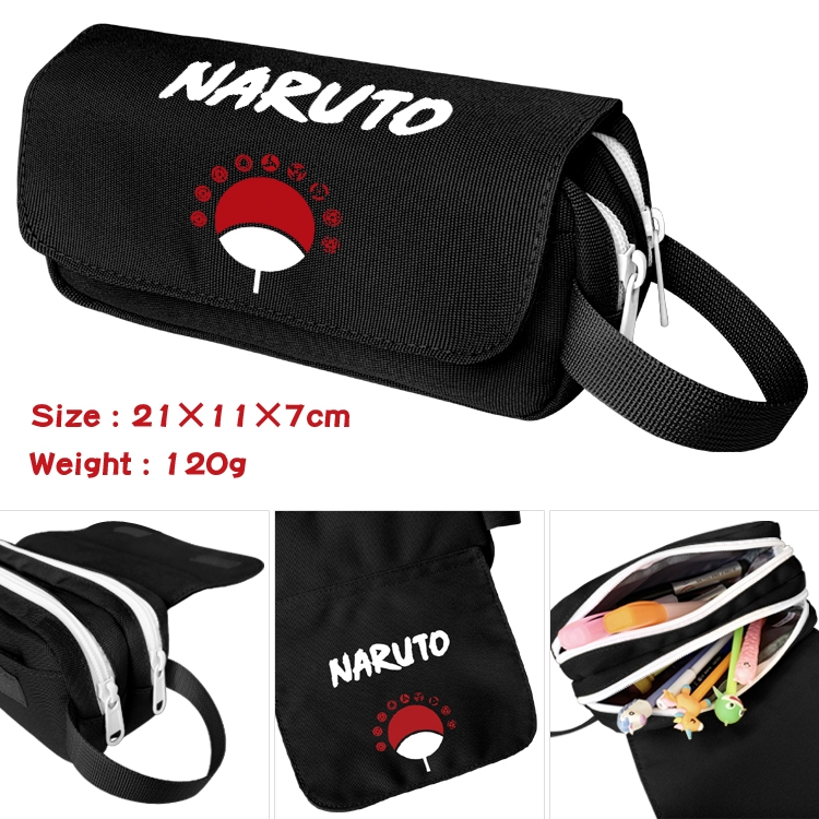 Naruto Portable waterproof double-layer pencil case Pencil Bag  20x11x7cm