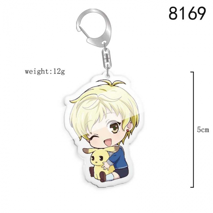 Fruits Basket Anime acrylic Key Chain  price for 5 pcs 8169