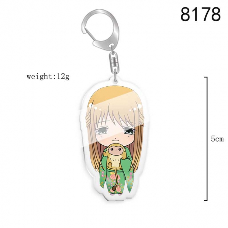 Fruits Basket Anime acrylic Key Chain  price for 5 pcs 8178