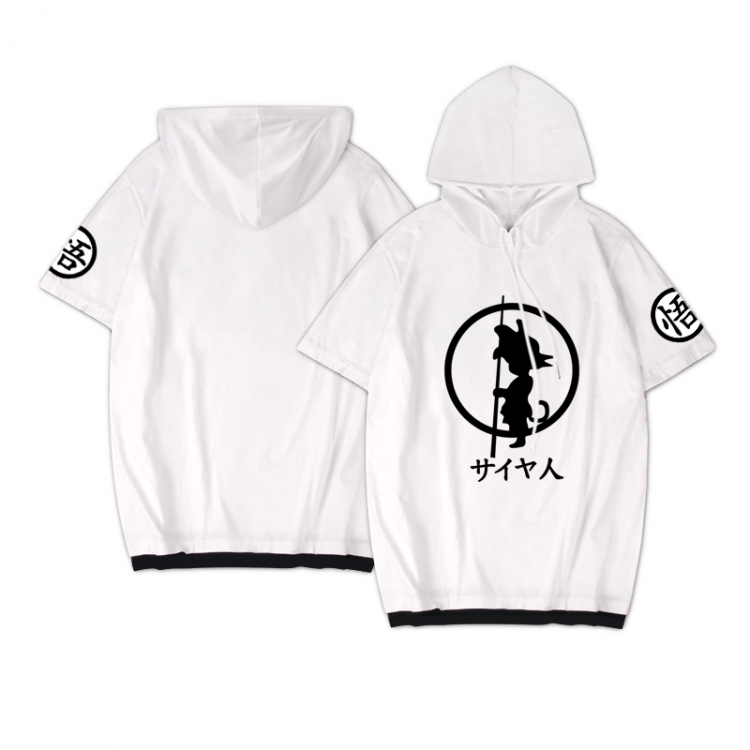 DRAGON BALL Anime peripheral hooded short-sleeved sweater  from S to 3XL