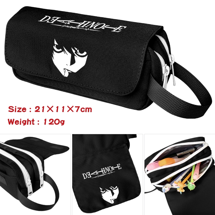 Death note Portable waterproof double-layer pencil case Pencil Bag 20x11x7cm