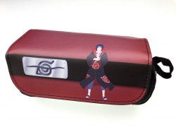 Naruto Double zipper PU pencil...