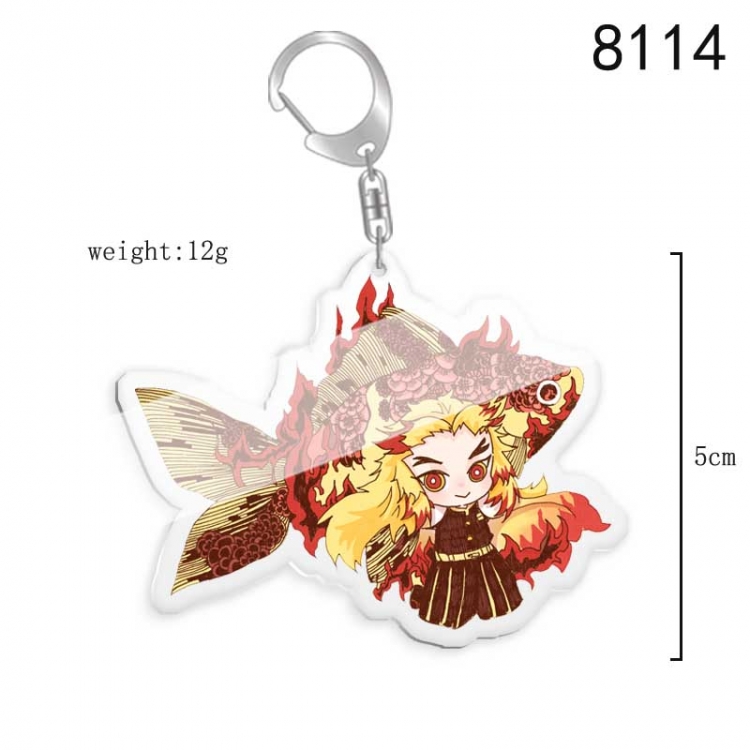 Demon Slayer Kimets Anime acrylic Key Chain price for 5 pcs 8114