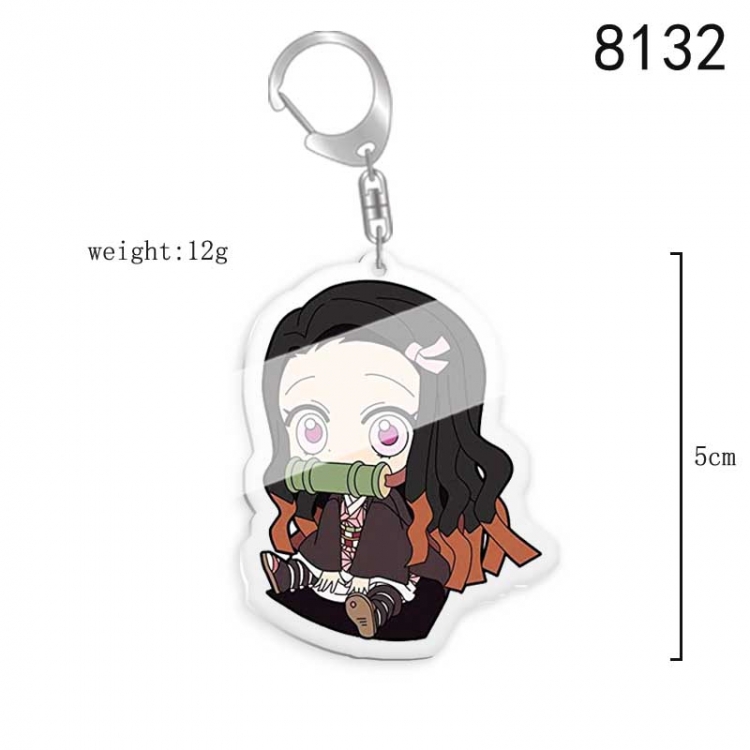 Demon Slayer Kimets Anime acrylic Key Chain price for 5 pcs  8132