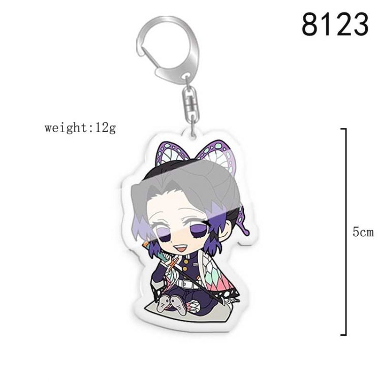 Demon Slayer Kimets Anime acrylic Key Chain price for 5 pcs 8123