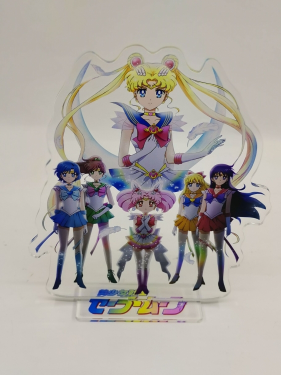 sailormoon  Anime laser acrylic Standing Plates  Keychain