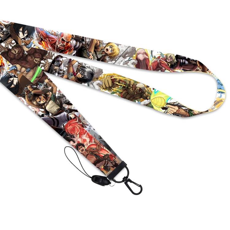 Shingeki no Kyojin Black buckle long mobile phone lanyard 45cm price for 10 pcs