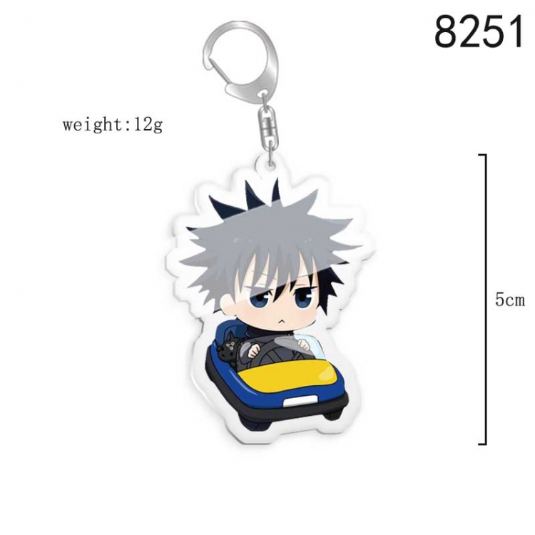 Jujutsu Kaisen  Anime acrylic Key Chain  price for 5 pcs 8251