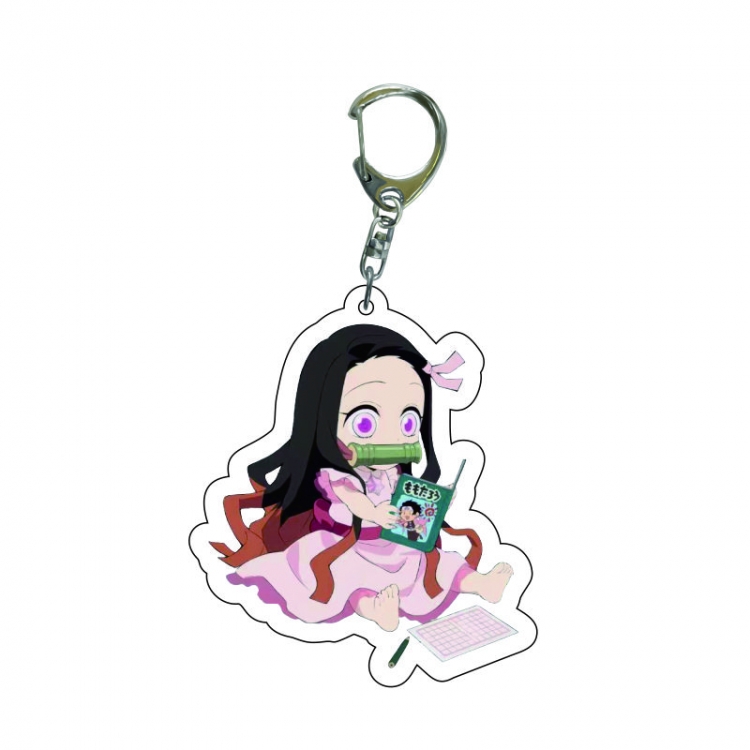 Demon Slayer Kimets Anime acrylic Key Chain  price for 5 pcs 7522