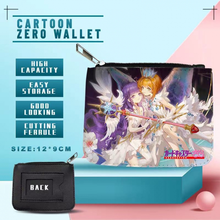Cardcaptor sakura  PU storage bag card wallet purse 12X9cm  price for 5 pcs