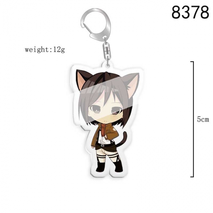 Shingeki no Kyojin Anime acrylic Key Chain price for 5 pcs 8378