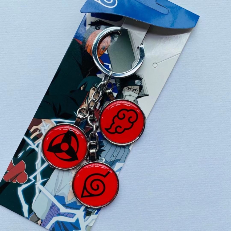 Naruto Anime skewers metal keychain pendant