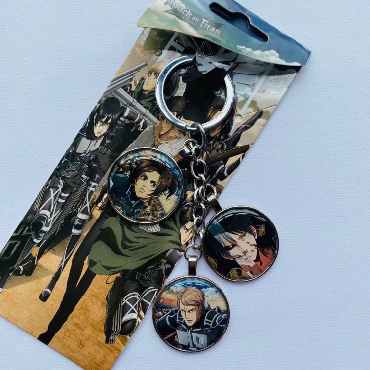 Shingeki no Kyojin Anime skewers metal keychain pendant