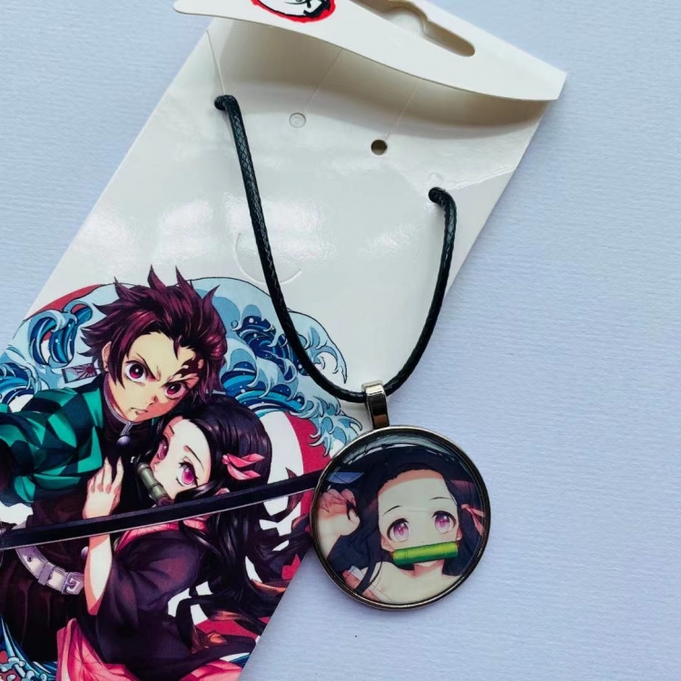 Demon Slayer Kimets Anime Necklace Pendant Jewelry price for 5 pcs
