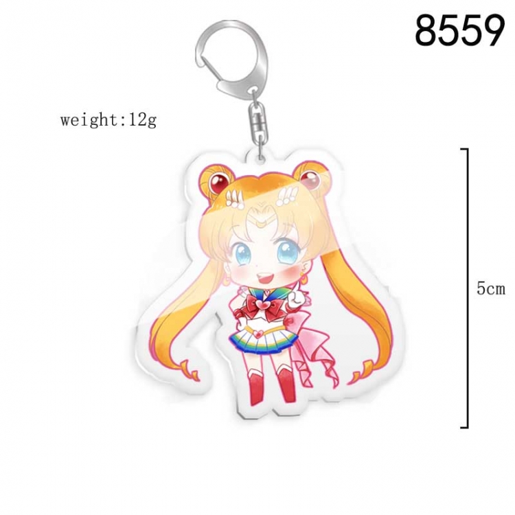 sailormoon Anime acrylic Key Chain  price for 5 pcs 8559