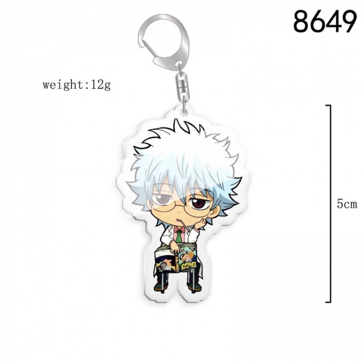 Gintama Anime acrylic Key Chain  price for 5 pcs 8649